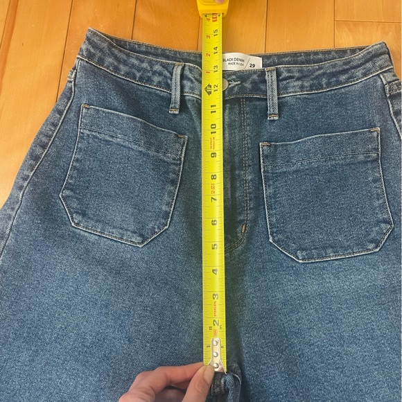 JUST BLACK DENIM high waist wide leg jeans - Picture 7 of 9